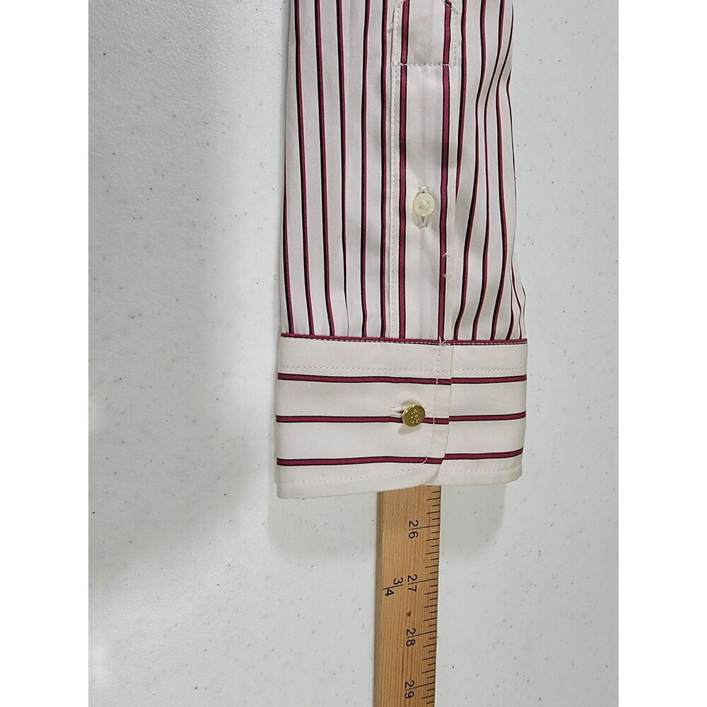 Lauren Ralph Lauren Men's Red & White Extra Long Striped Shirt - XL - Picture 3 of 9